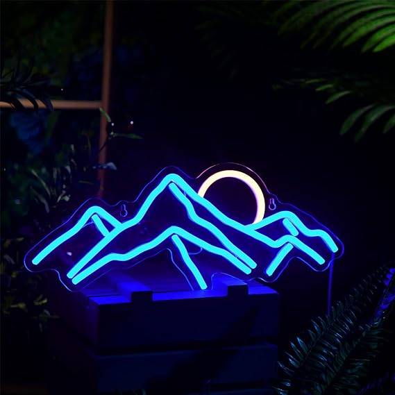 Mountains Neon Sign