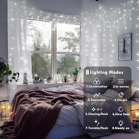 Cool White LED String Lights